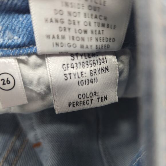 GRLFRND Tie Belted Waist Button Fly Brynn Shorts In Perfect Ten Size 26 - Picture 5 of 7